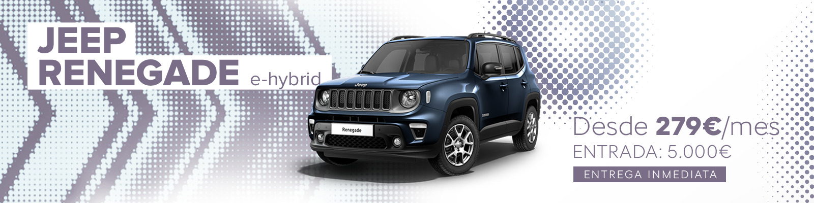Tu Jeep Renegade e-hybrid desde 279€/mes*