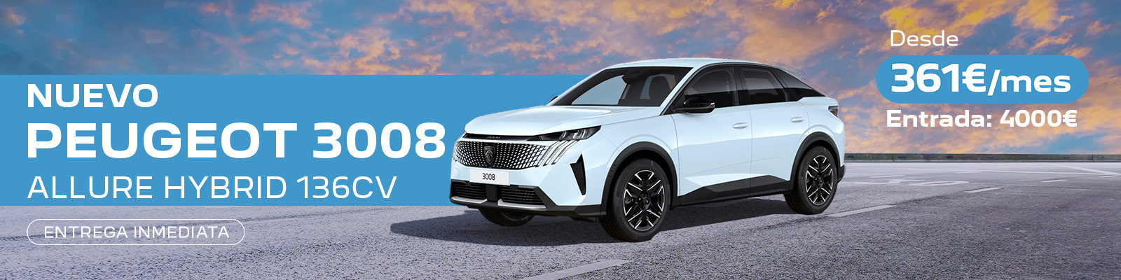 Tu Nuevo Peugeot 3008 Hybrido desde 361€/mes 🥳