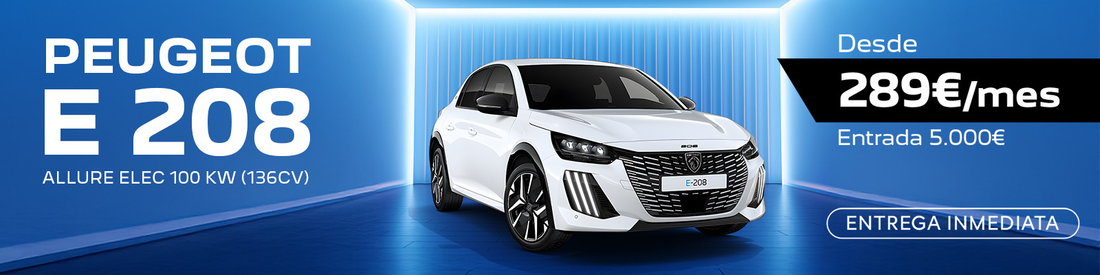 Tu Nuevo Peugeot E-208 desde 289€/mes 🥳